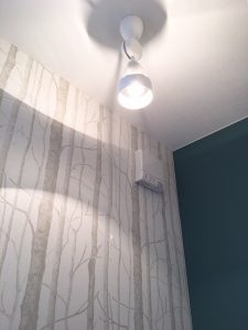 ルイスポールセン「パークフース」をトイレの照明に施主支給